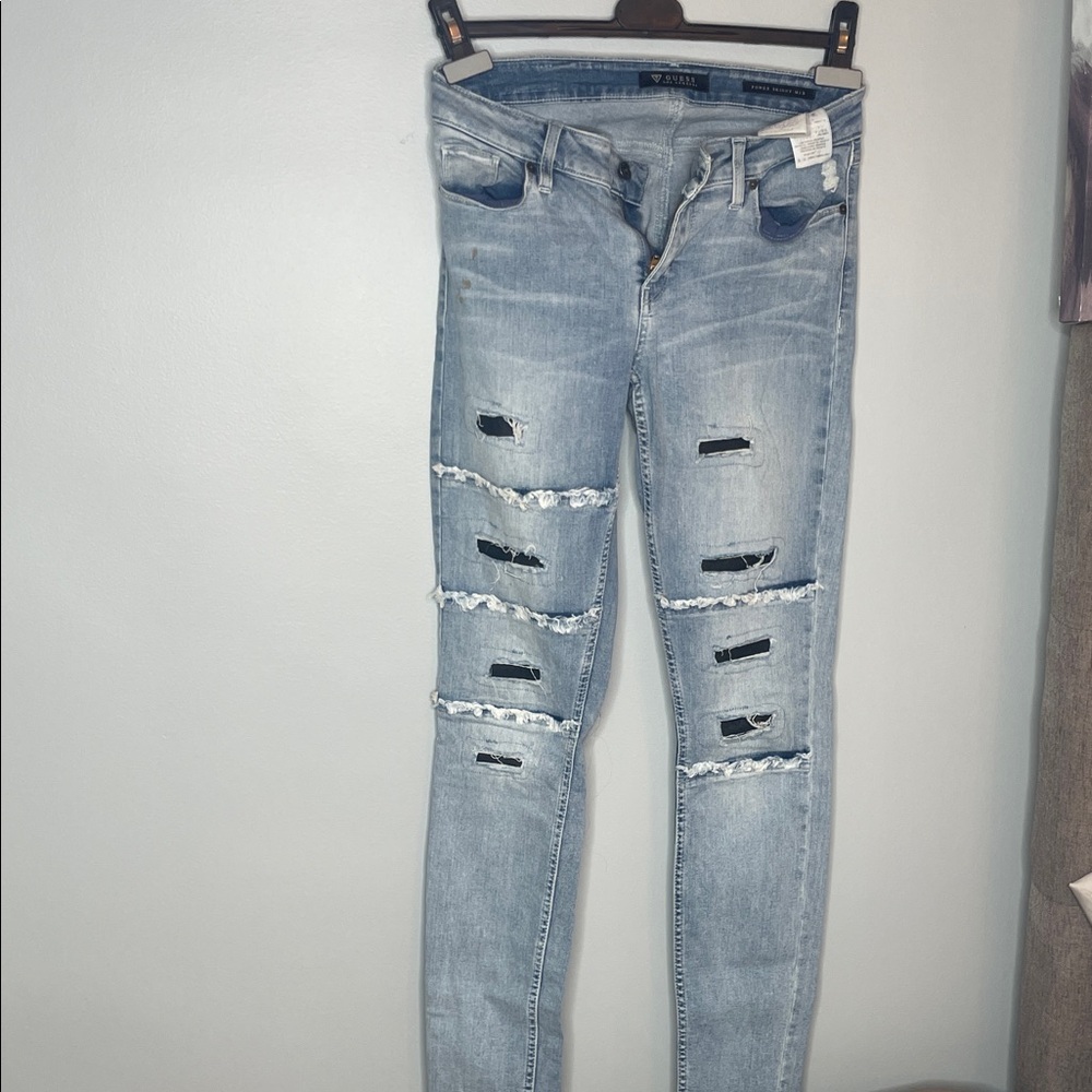 Vigoss Light Blue Ripped Skinny Jeans